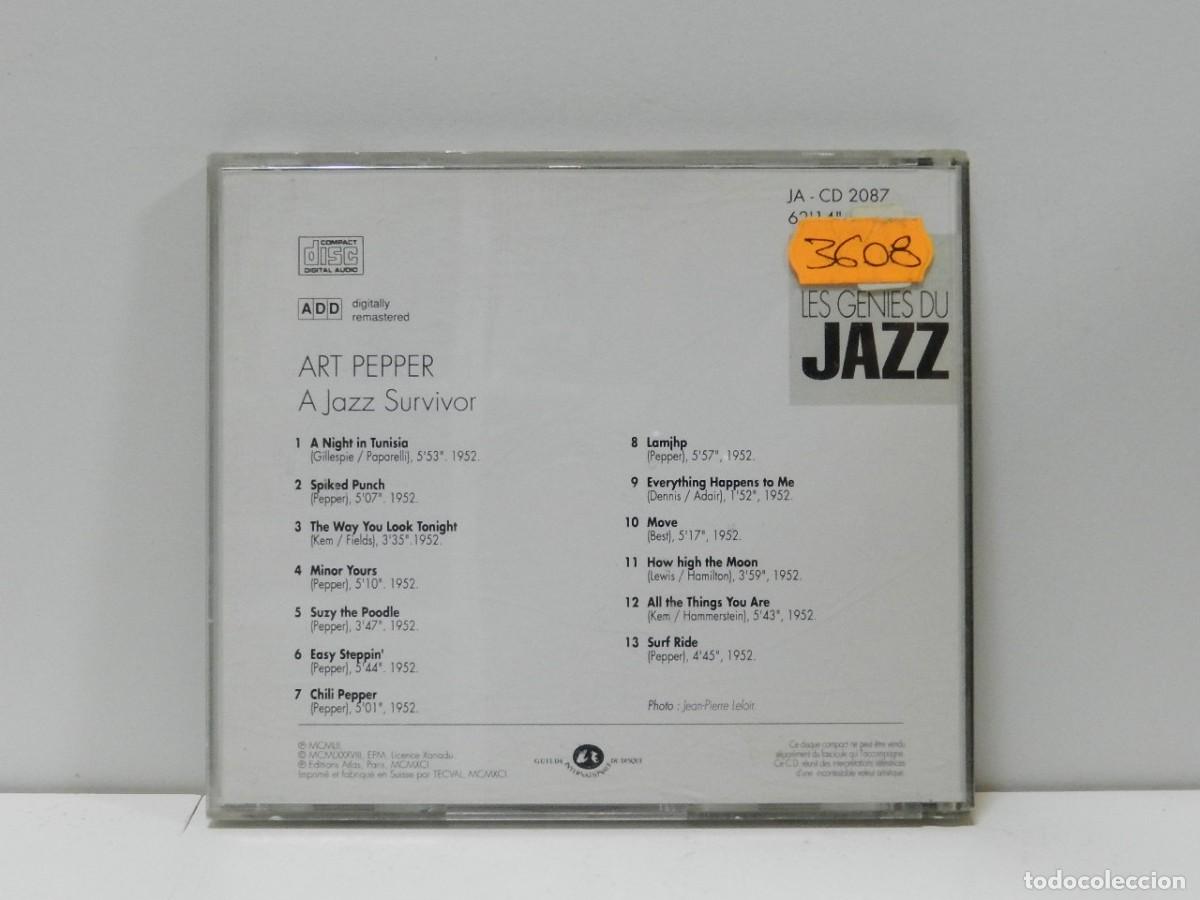 CDs de m&uacute;sica: DISCO CD. Art Pepper &ndash; A Jazz Survivor. COMPACT DISC. - Foto 2