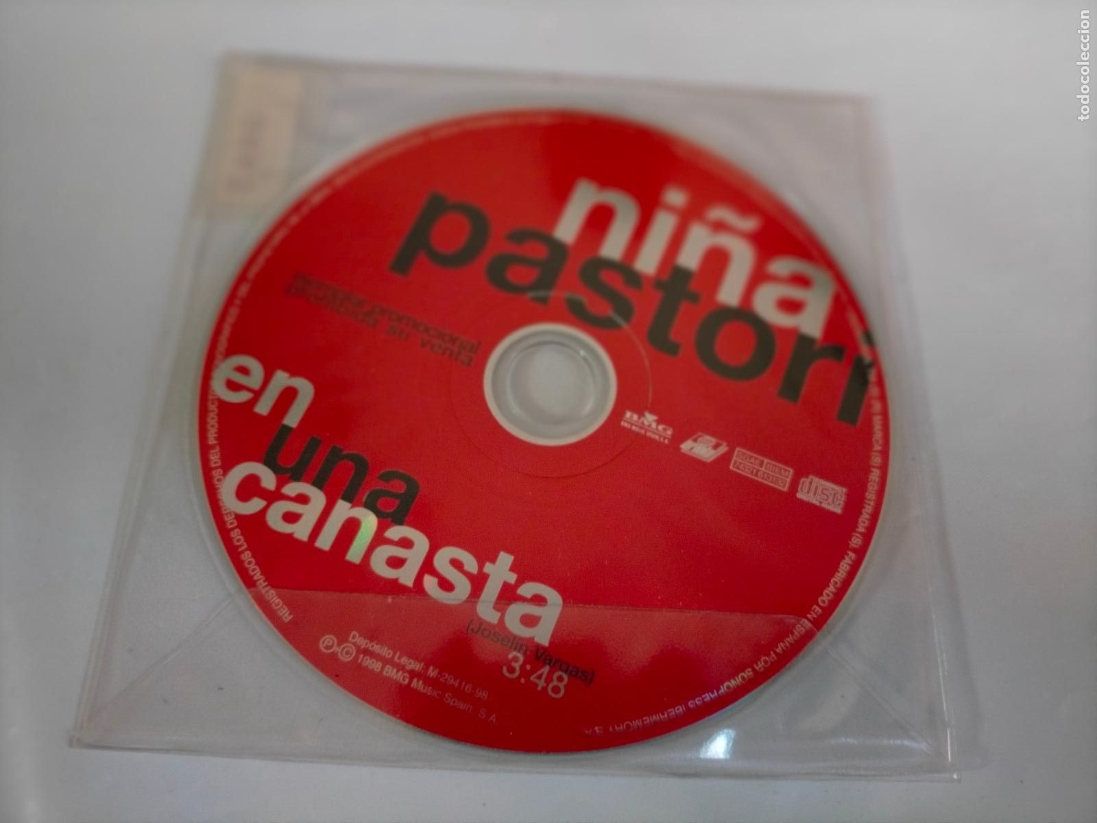 CDs de m&uacute;sica: CD SINGLE NI&Ntilde;A PASTORI - Foto 1