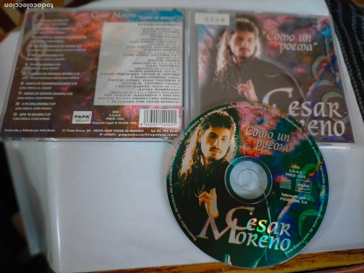 CDs de m&uacute;sica: CD ALBUM CESAR MORENO - Foto 1