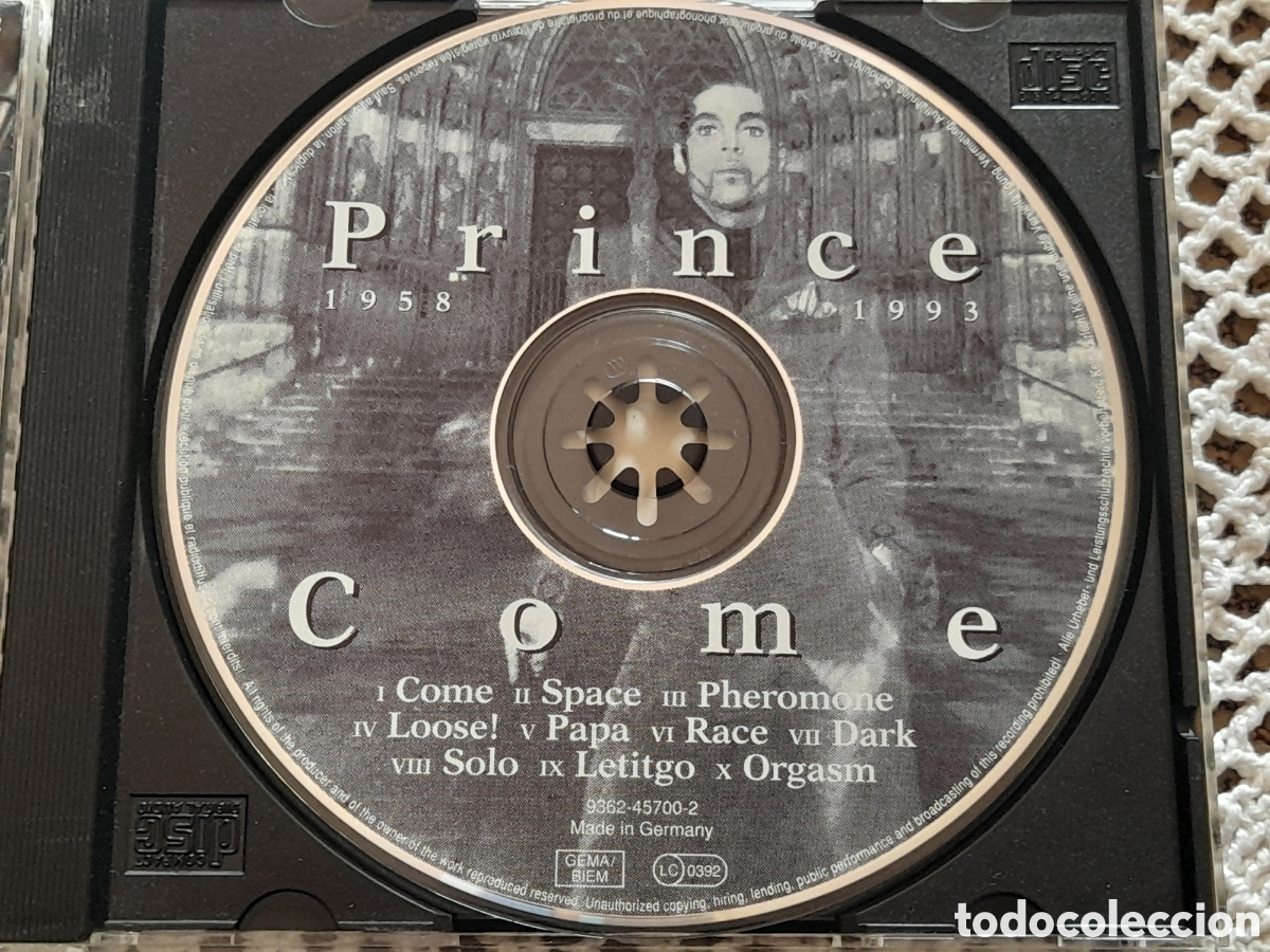 CDs de m&uacute;sica: Prince 1958 - 1993 Come - Foto 3
