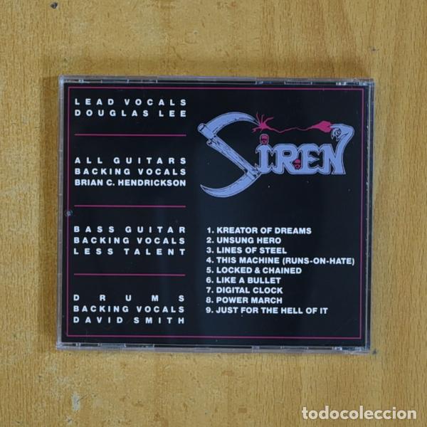 CDs de m&uacute;sica: SIREN - FINANCIAL SUICIDE - CD - Foto 2