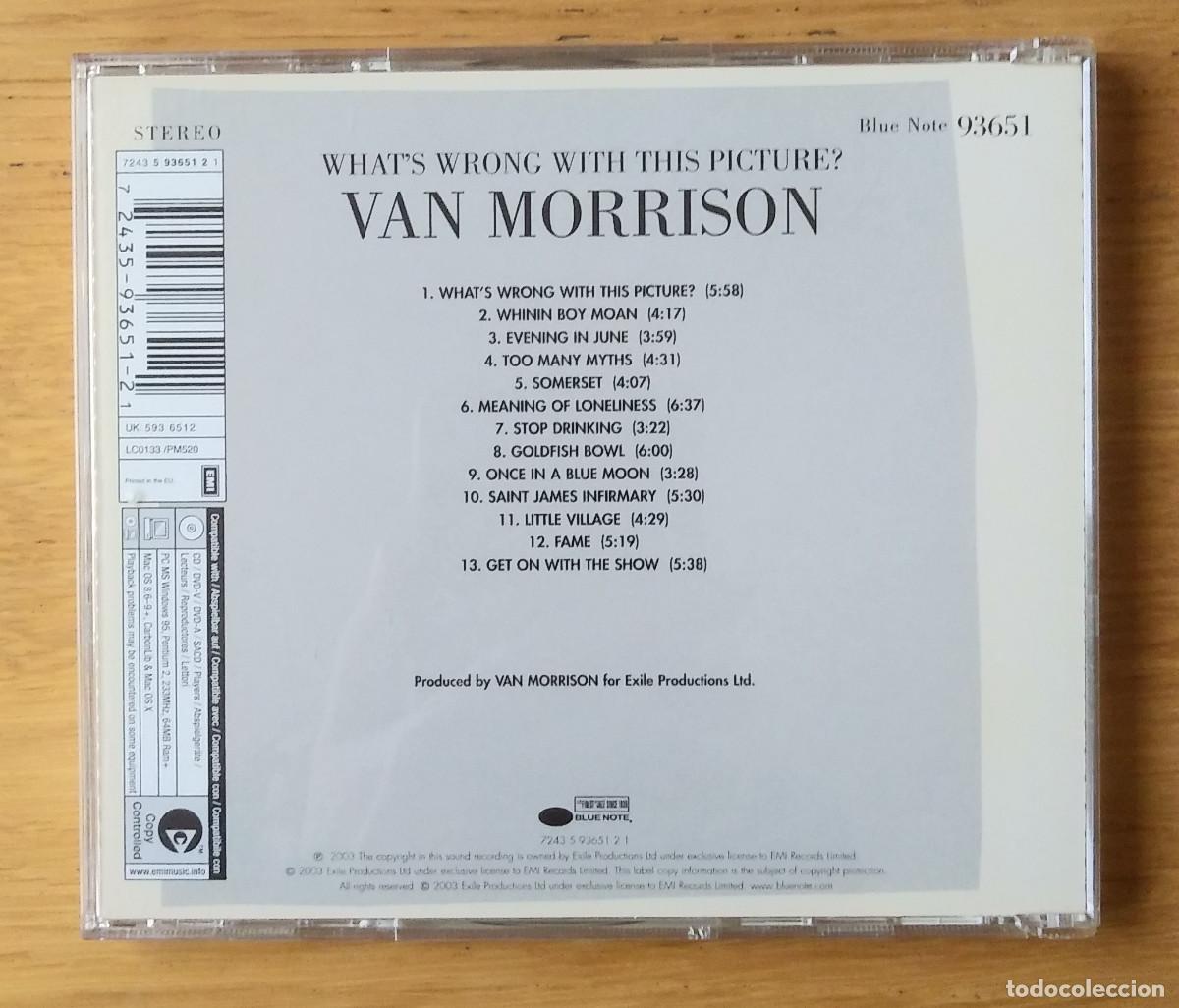 CDs de m&uacute;sica: VAN MORRISON: &rdquo;WHATS WRONG WITH THIS PICTURE?&rdquo; CD - 2003- JAZZ - BLUES - Foto 2