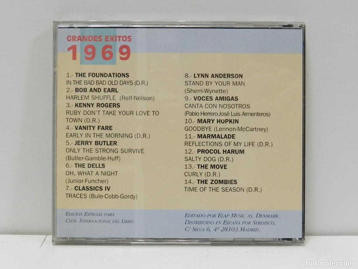 CDs de m&uacute;sica: DISCO CD. Grandes &Eacute;xitos 1969 - Los 60 De Los 60. COMPACT DISC. - Foto 2