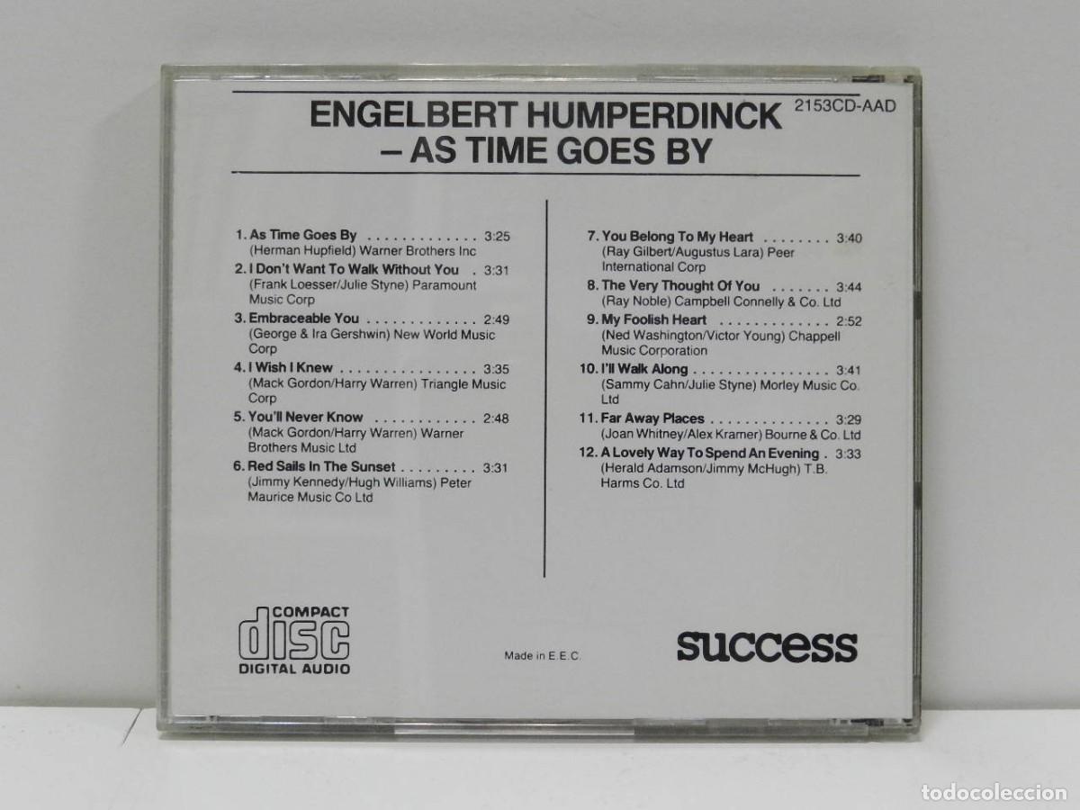 CDs de m&uacute;sica: DISCO CD. Engelbert Humperdinck &ndash; As Time Goes By. COMPACT DISC. - Foto 2