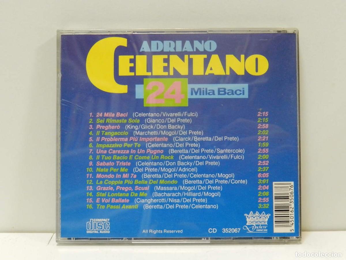 CDs de m&uacute;sica: DISCO CD. Adriano Celentano &ndash; 24 Mila Baci. COMPACT DISC. - Foto 2