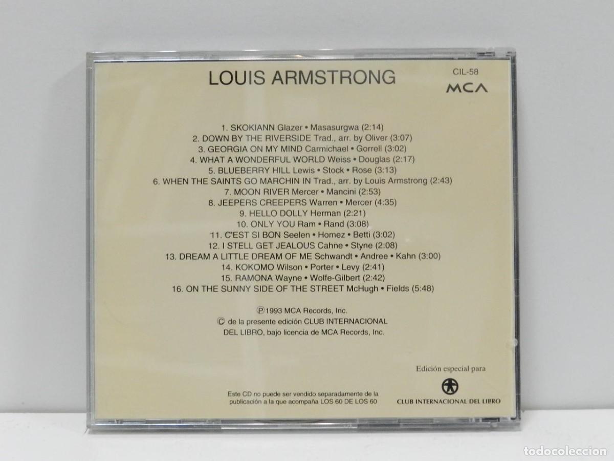 CDs de m&uacute;sica: DISCO CD. Louis Armstrong - Los 60 De Los 60. COMPACT DISC. - Foto 2