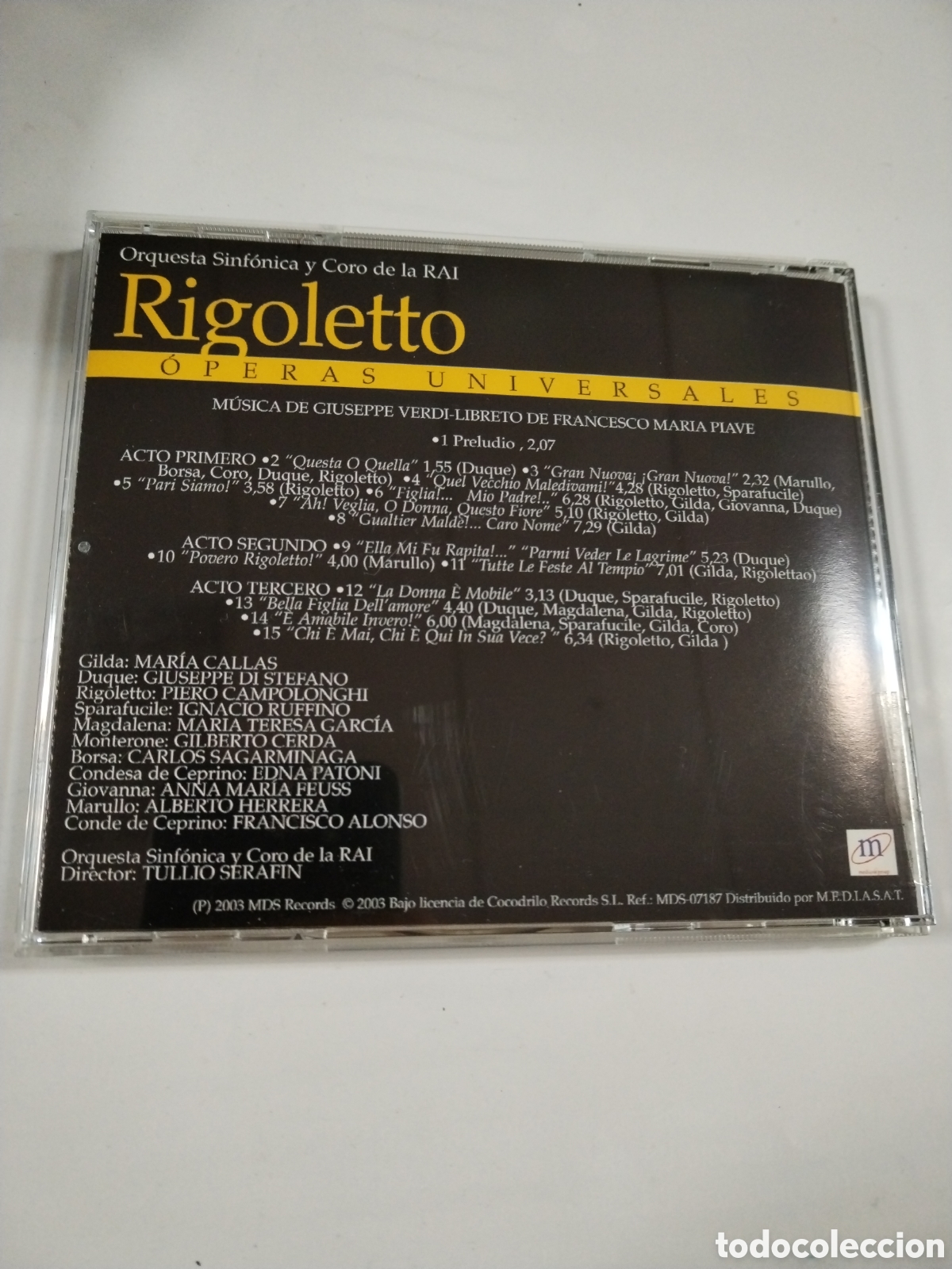 CDs de m&uacute;sica: OPERAS UNIVERSALES. Rigoletto. CD - Foto 2