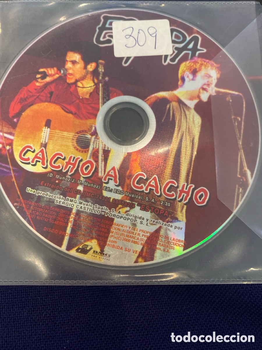 CDs de m&uacute;sica: ESTOPA - CACHO A CACHO CD SINGLE SIN PORTADA 1 TEMA - Foto 1