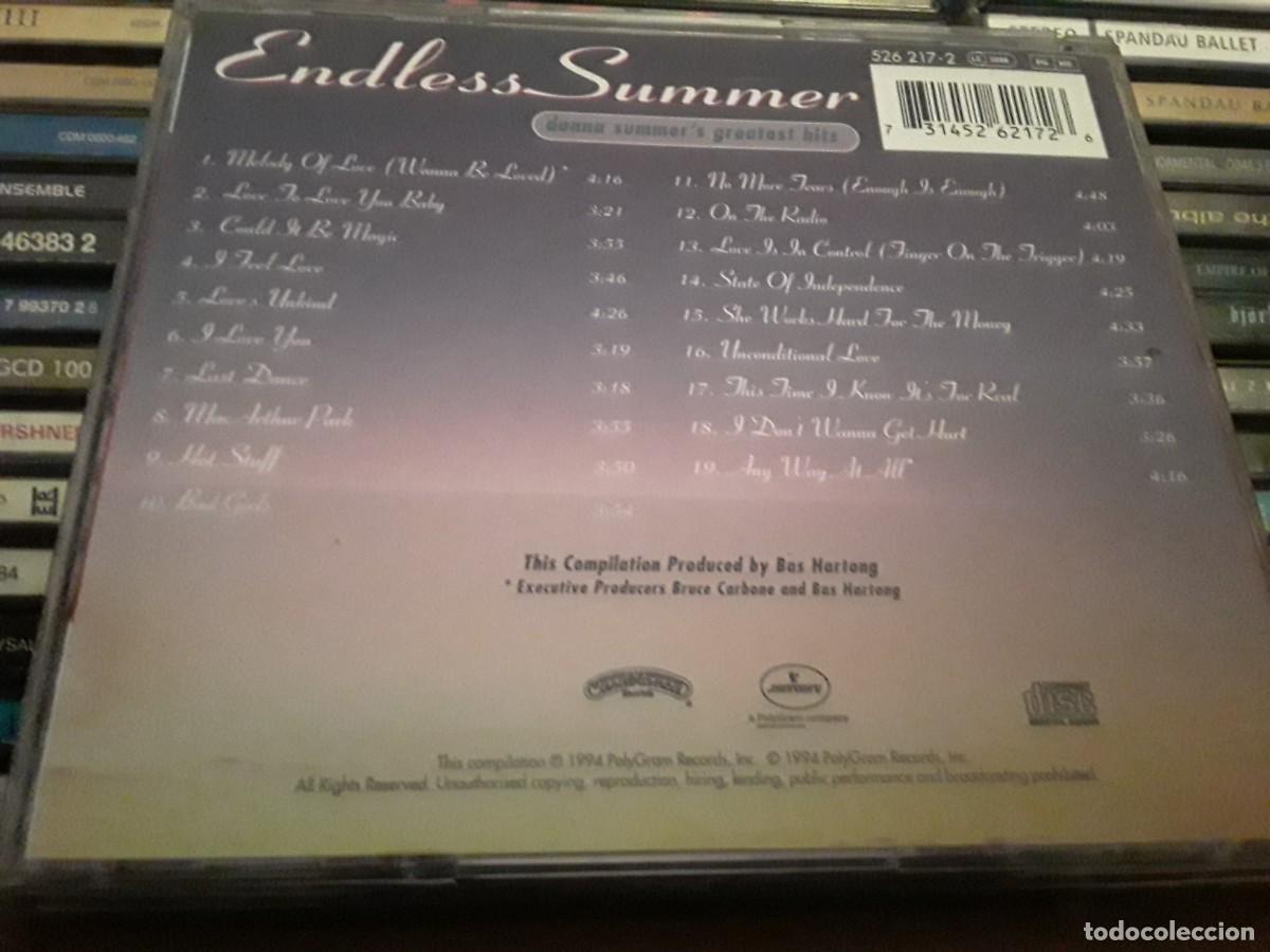 CDs de m&uacute;sica: Donna Summer &lrm;&ndash; Endless Summer - cd - Foto 2