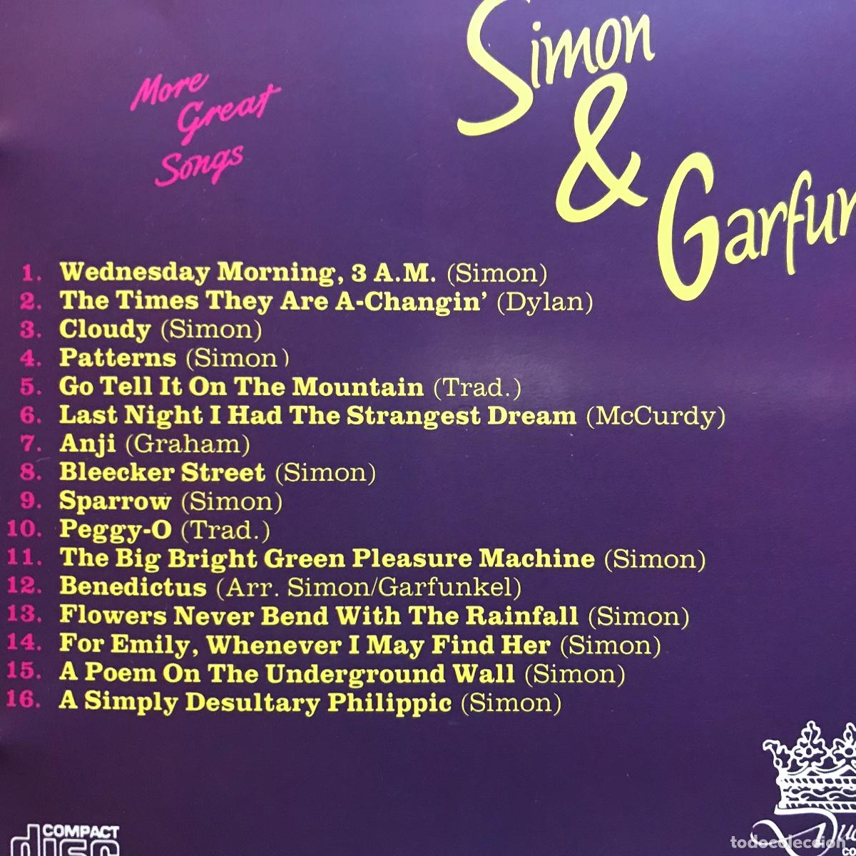 CDs de m&uacute;sica: Simon & Garfunkel ● More Great Songs ● [CD] Compilation 1990 - Foto 2