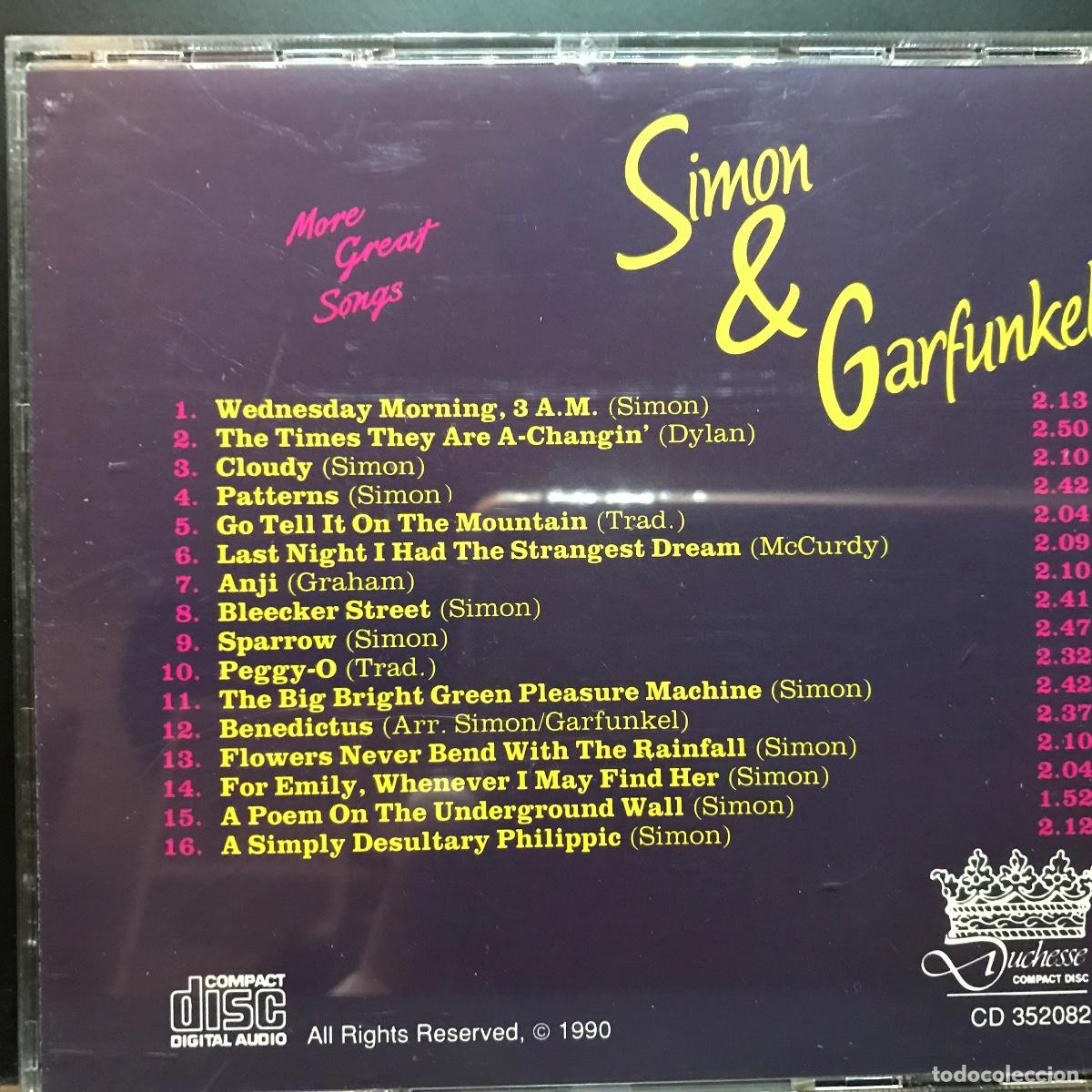 CDs de m&uacute;sica: Simon & Garfunkel ● More Great Songs ● [CD] Compilation 1990 - Foto 4
