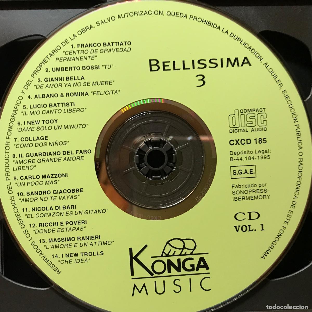 CDs de m&uacute;sica: Various ● Bellissima Tres ● [CD] 2 x CD, Compilation 1995 - Foto 2