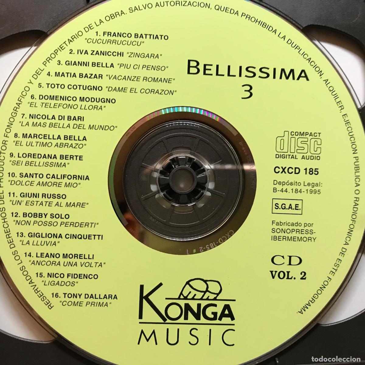 CDs de m&uacute;sica: Various ● Bellissima Tres ● [CD] 2 x CD, Compilation 1995 - Foto 3