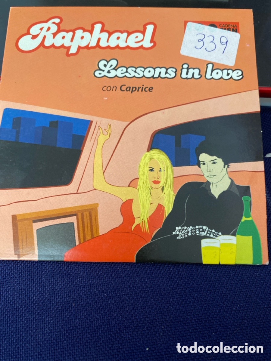 CDs de m&uacute;sica: RAPHAEL - LESSONS IN LOVE CON CAPRICE CD SINGLE 1 TEMA - Foto 1