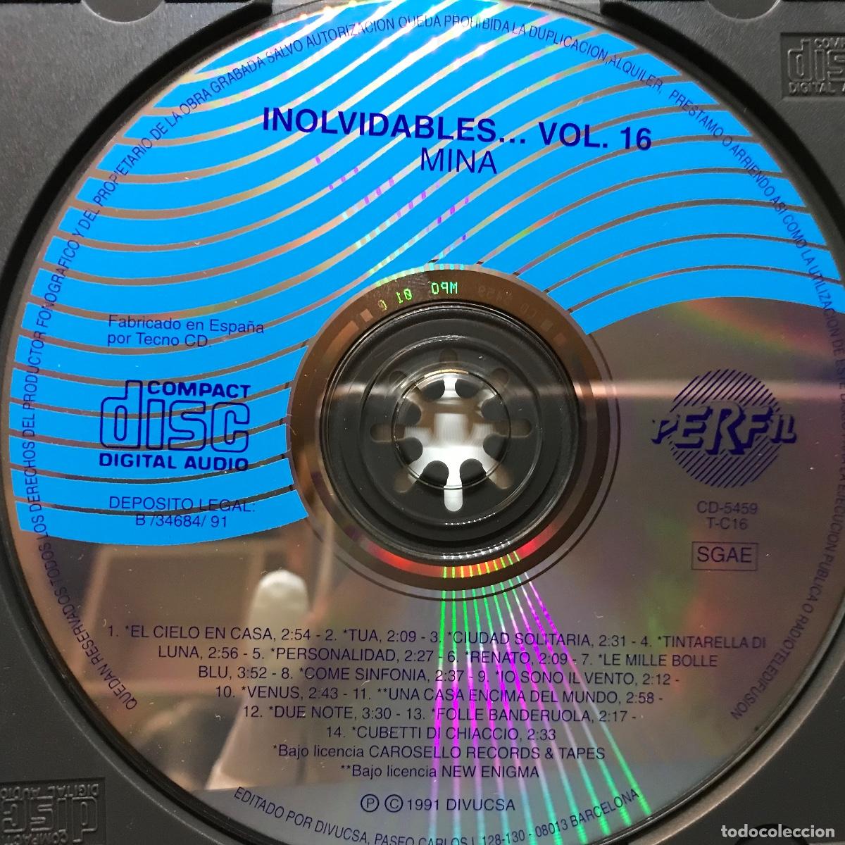 CDs de m&uacute;sica: Inolvidables... &ndash; Vol. 16 ● Mina ● [CD] CD, Compilation - Foto 2