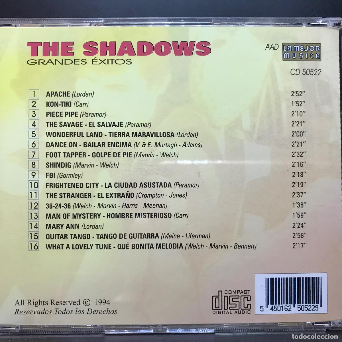 CDs de m&uacute;sica: The Shadows ● Grandes Exitos ● [CD] CD, Compilation - Foto 4