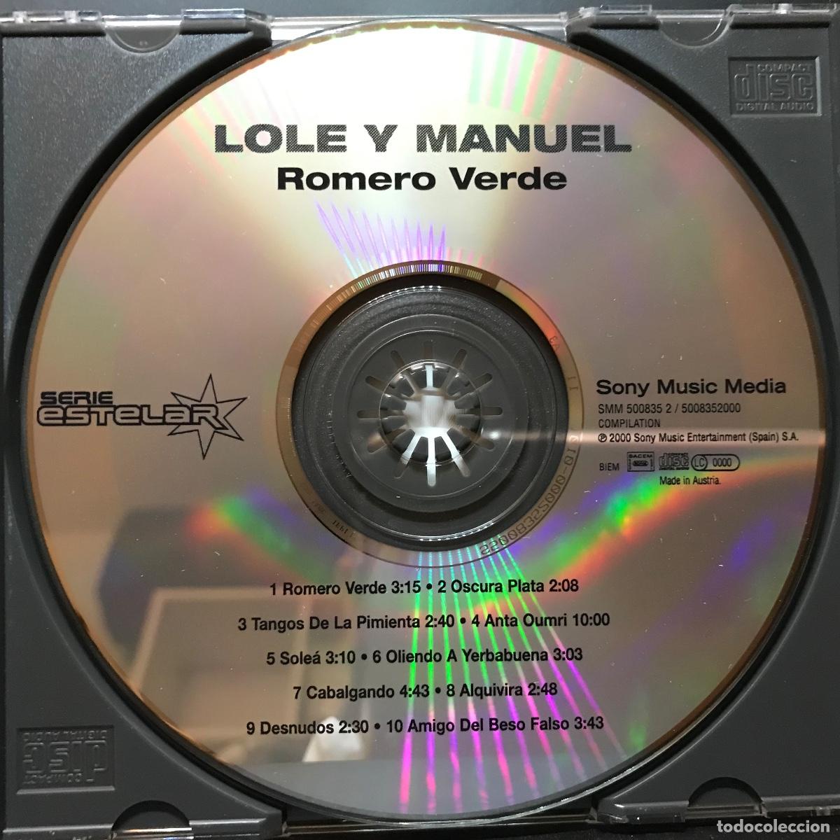 CDs de m&uacute;sica: Lole Y Manuel ● Romero Verde ● [CD] CD, Compilation - Foto 2