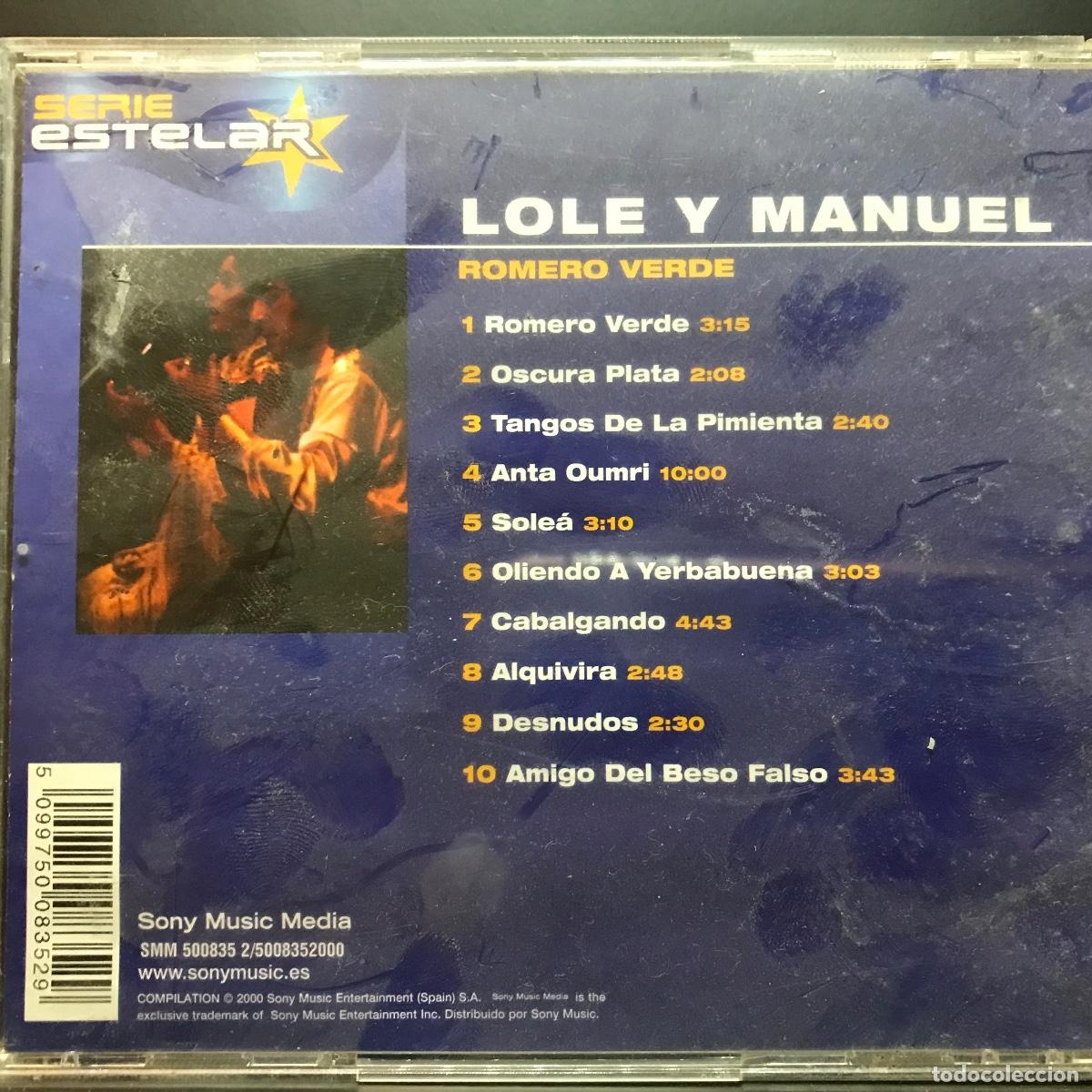 CDs de m&uacute;sica: Lole Y Manuel ● Romero Verde ● [CD] CD, Compilation - Foto 3
