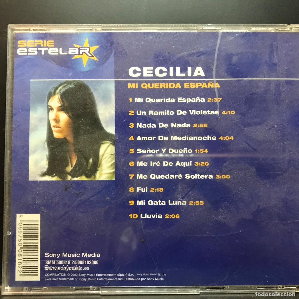 CDs de m&uacute;sica: Cecilia ● Mi Querida Espa&ntilde;a ● [CD] CD, Compilation - Foto 3