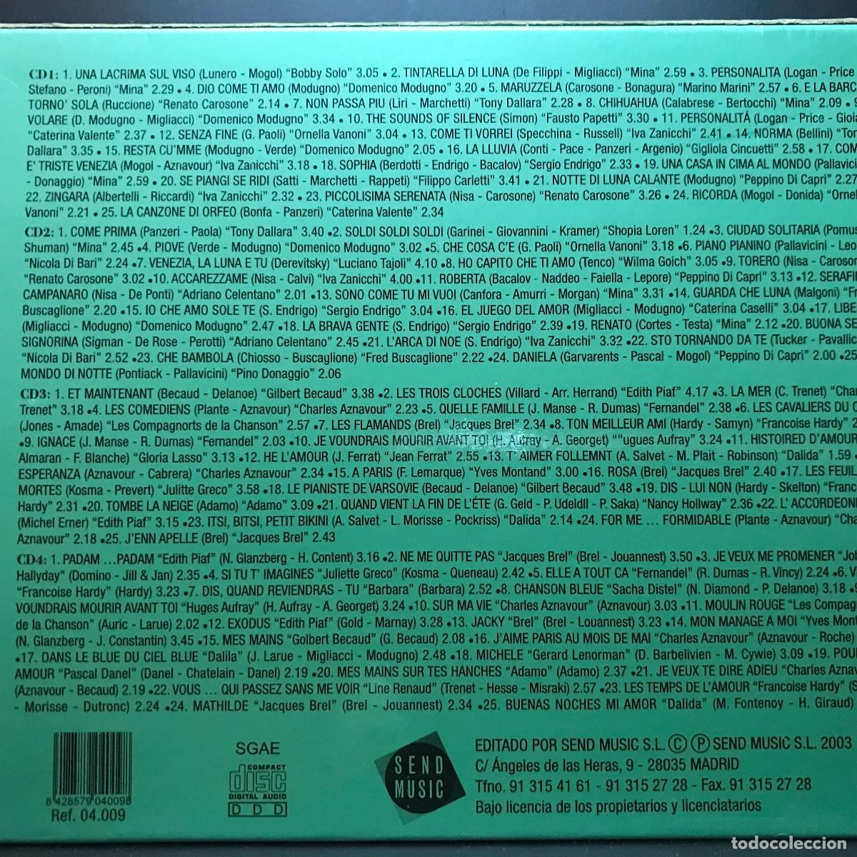 CDs de m&uacute;sica: Various ● 100 Cl&aacute;sicos De Francia E Italia ● [CD] 4 x CD, Compilation - Foto 3