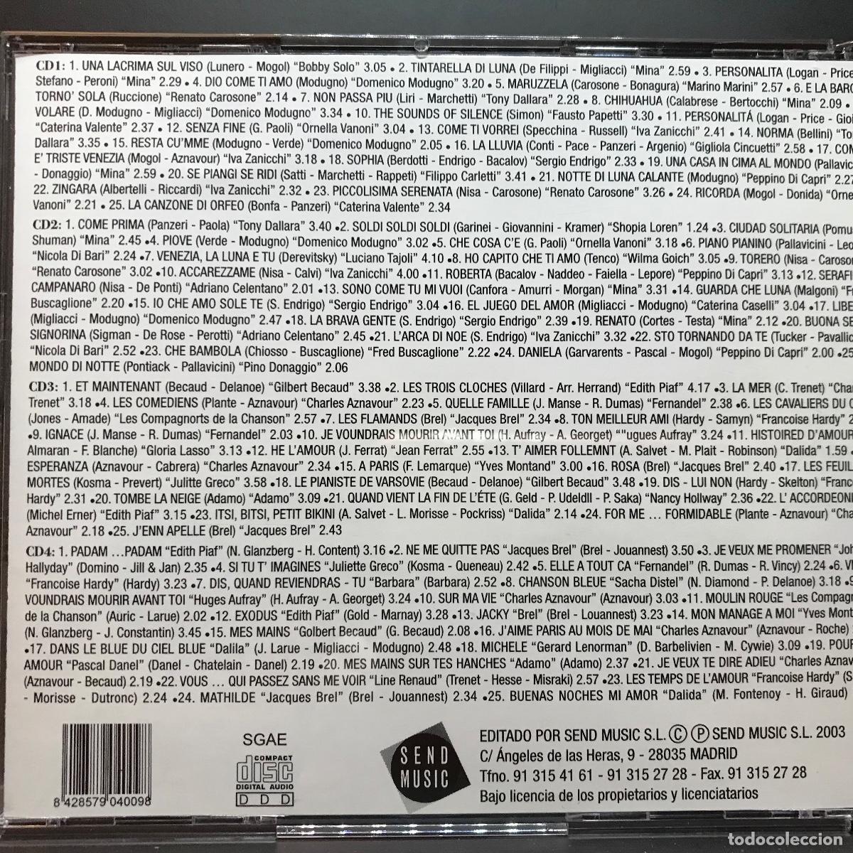 CDs de m&uacute;sica: Various ● 100 Cl&aacute;sicos De Francia E Italia ● [CD] 4 x CD, Compilation - Foto 9