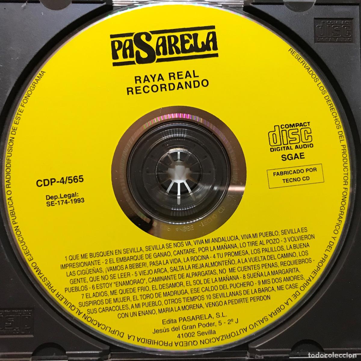 CDs de m&uacute;sica: Raya Real ● Recordando ● [CD] CD, Album - Foto 3