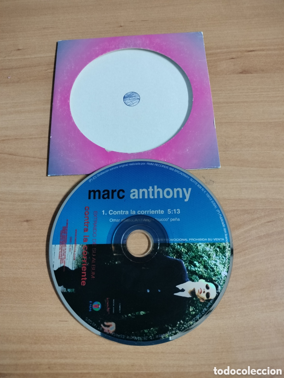 CDs de m&uacute;sica: Marc Anthony - Contra la corriente - CD single 1 canci&oacute;n - Foto 1