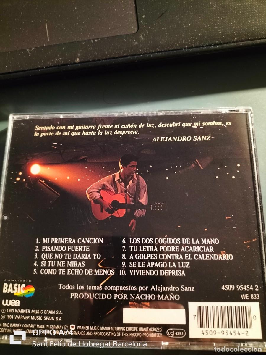 CDs de m&uacute;sica: RAR CD. ALEJANDRO SANZ. BASICO. COMO NUEVO - Foto 2