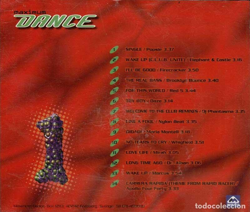 CDs de m&uacute;sica: Maximum Dance Volume 1/98. CD - Foto 2