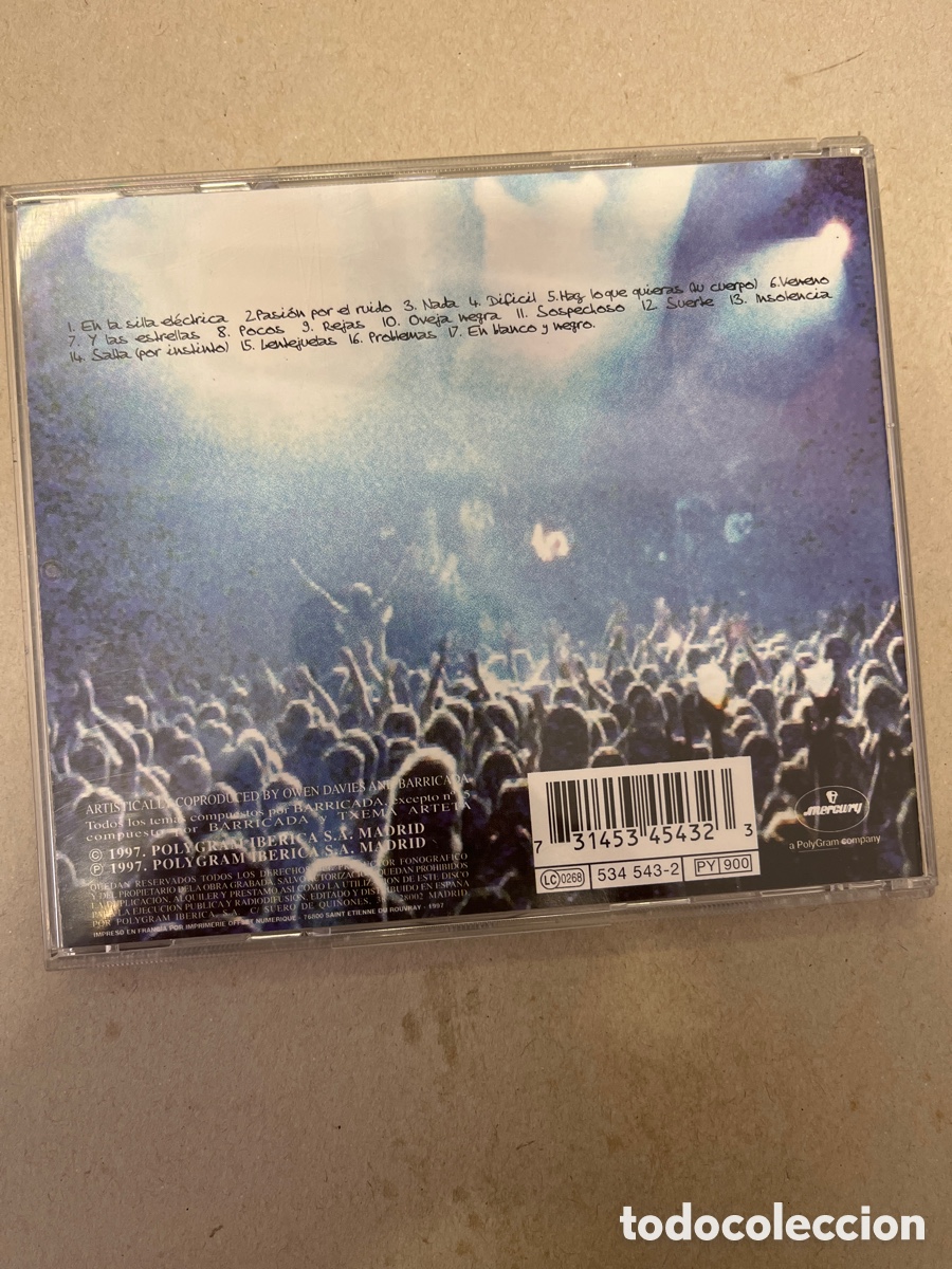 CDs de m&uacute;sica: Barricada. Salud y rocanrol. - Foto 2