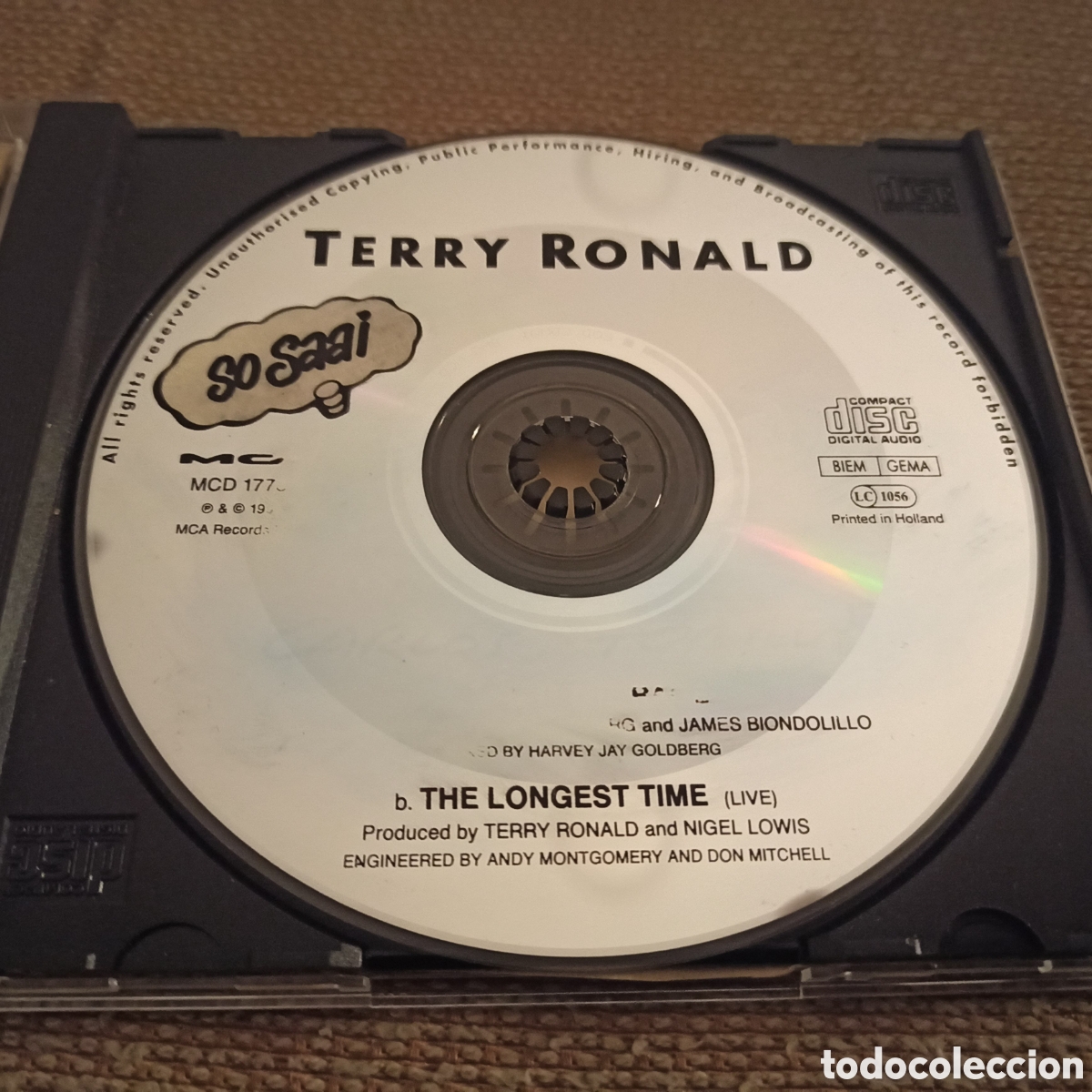 CDs de m&uacute;sica: Terry Ronald - Calm The Rage (CD, Single) - Foto 2