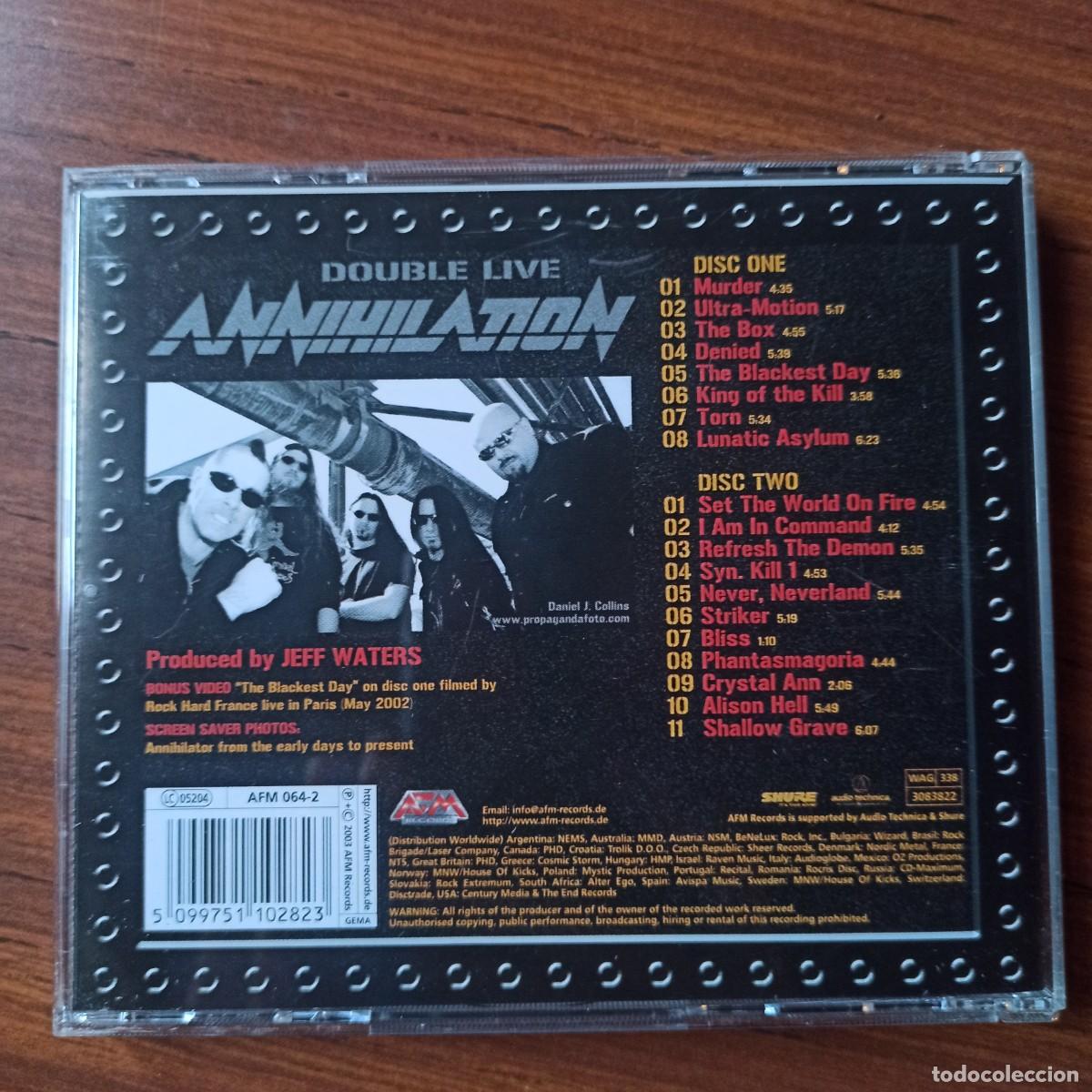 CDs de m&uacute;sica: CD Annihilator &ndash; Double Live Annihilation - Foto 2