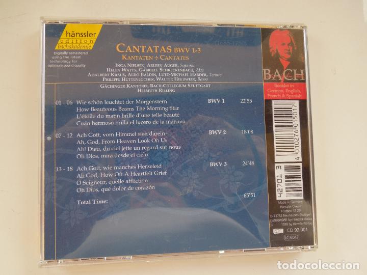 CDs de m&uacute;sica: BACH - CANTATAS BWV 1-3 - HELMUTH RILLING - CD - Foto 3