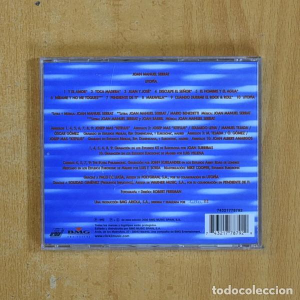CDs de m&uacute;sica: JOAN MANUEL SERRAT - UTOPIA - CD - Foto 2