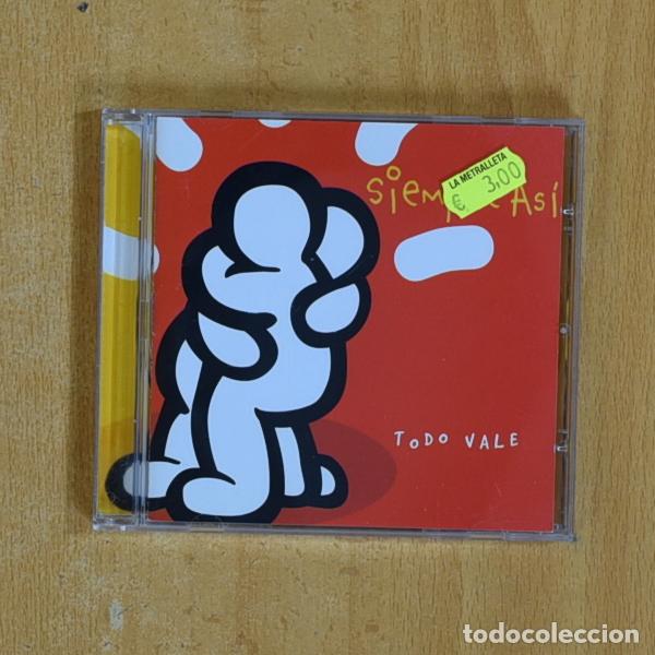 CDs de m&uacute;sica: SIEMPRE ASI - TODO VALE - CD - Foto 1