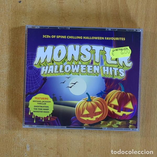 CDs de m&uacute;sica: VARIOS - MONSTER HALLOWEEN HITS - 3 CD - Foto 1
