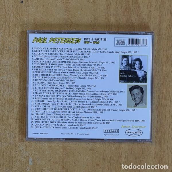 CDs de m&uacute;sica: PAUL PETERSON - HITS & RARITIES - CD - Foto 2