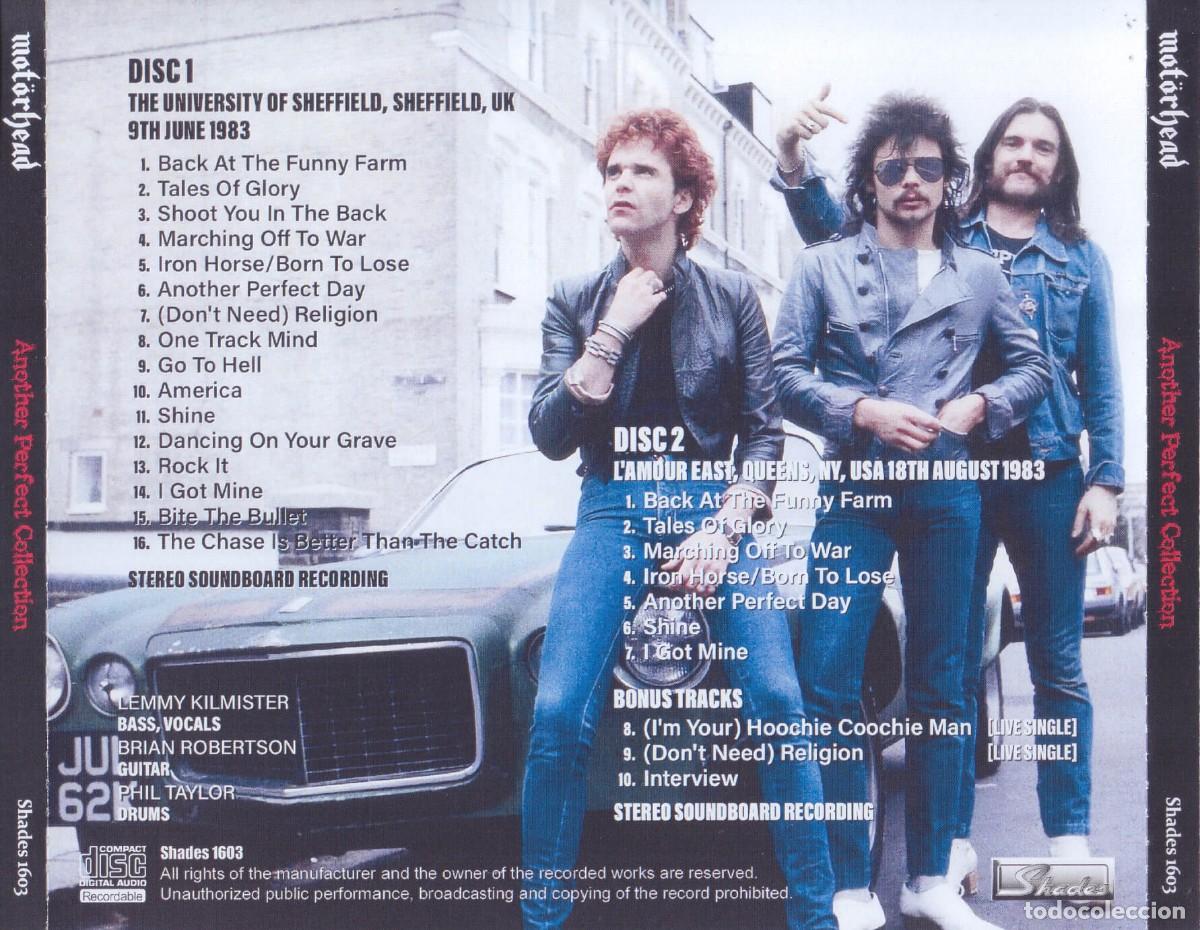 CDs de m&uacute;sica: 2 CDs MOTORHEAD - Another Perfect Collection - Live 1983 - Foto 2