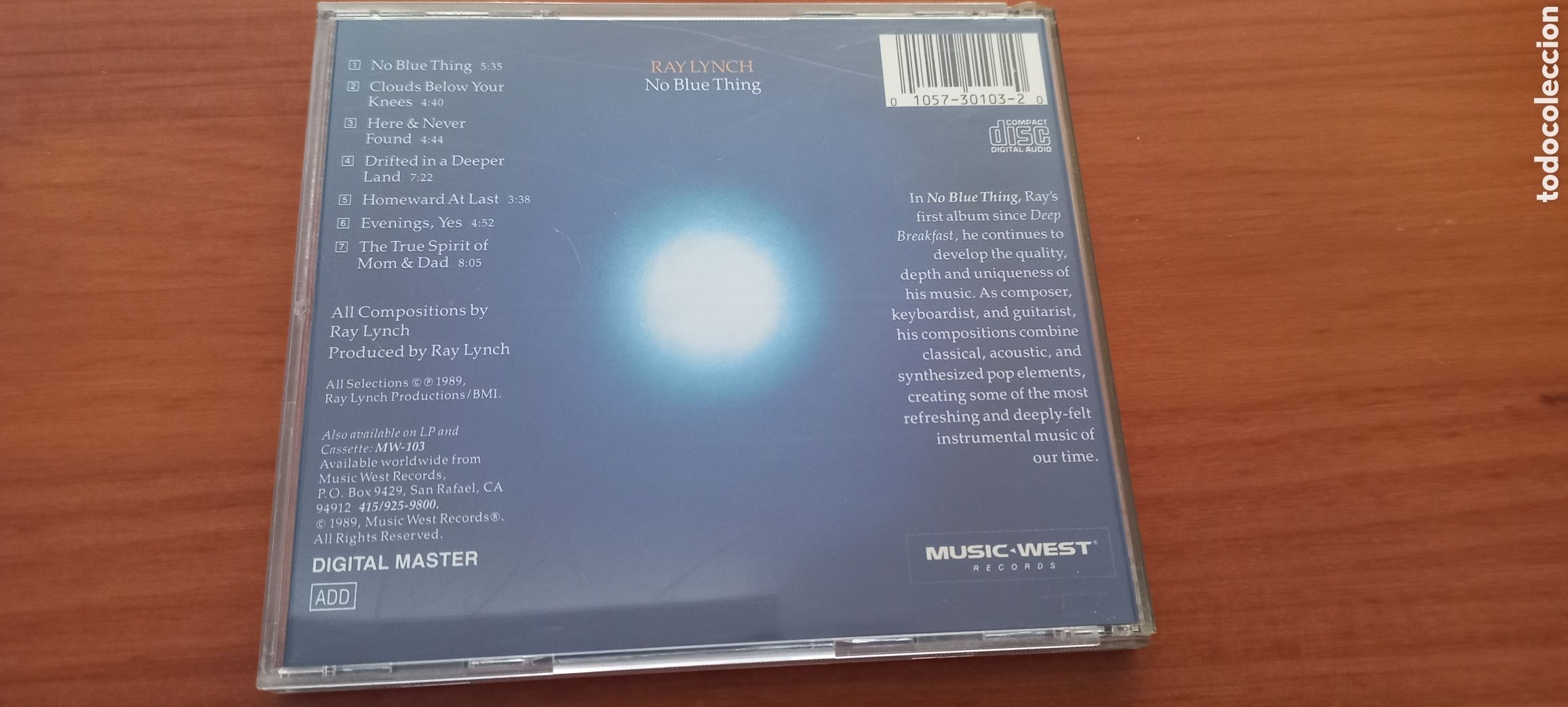 CDs de m&uacute;sica: Ray Lynch CD No Blue Thing MWCD-103 como nuevo - Foto 2