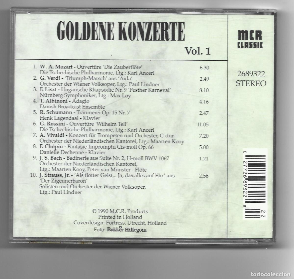 CDs de m&uacute;sica: GONDENE KONZERTE-VOL.1 - Foto 2