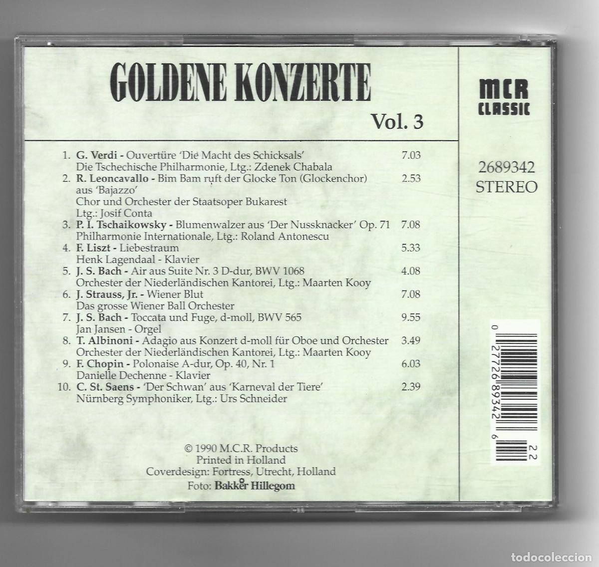 CDs de m&uacute;sica: GONDENE KONZERTE-VOL.3 - Foto 2