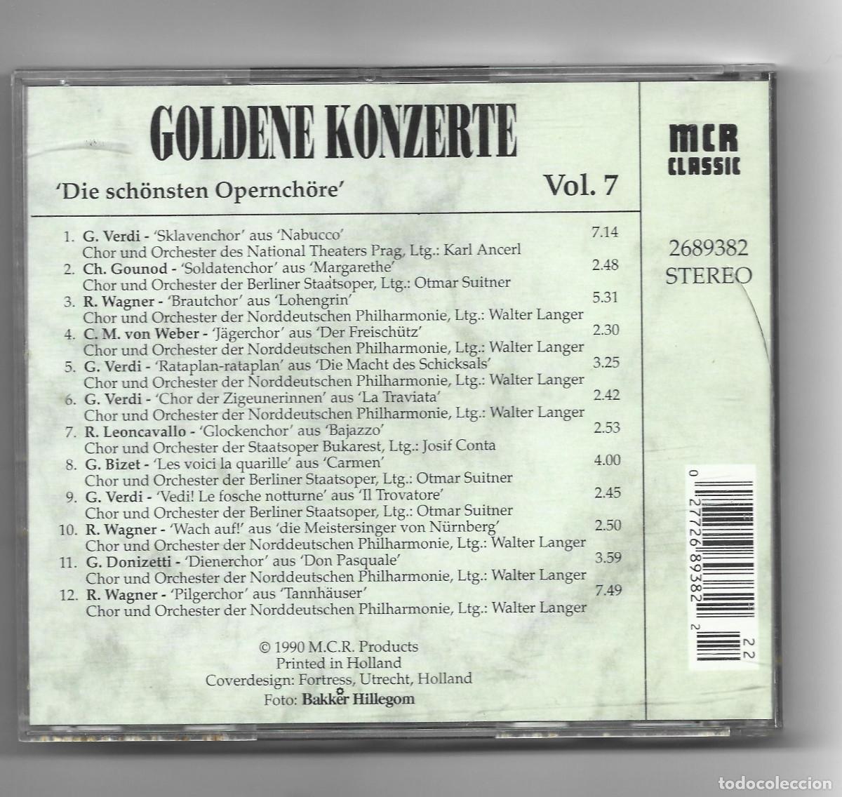 CDs de m&uacute;sica: GONDENE KONZERTE-VOL.7 - Foto 2