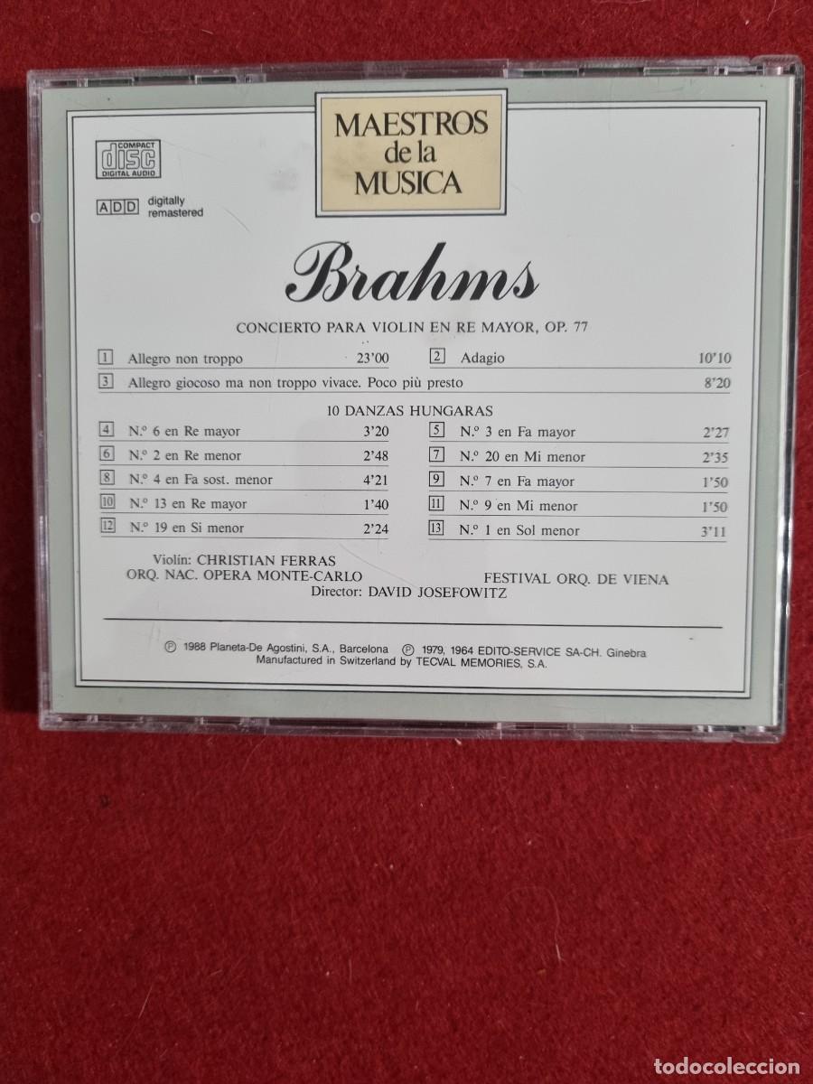 CDs de m&uacute;sica: (RC1) - CD. M&uacute;sica - BRAHMS - REF. 21 - Foto 2