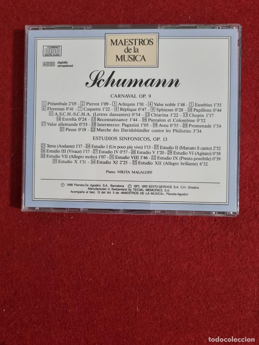 CDs de m&uacute;sica: (RC1) - CD. M&uacute;sica - SCHUMANN - REF. 13 - Foto 2