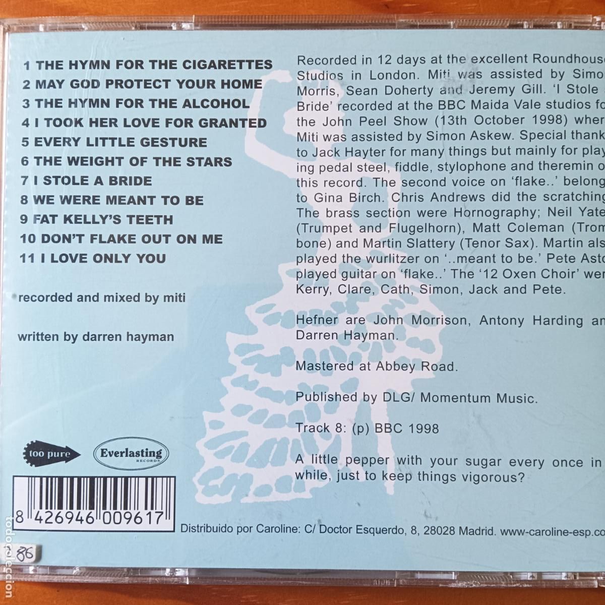CDs de m&uacute;sica: HEFNER, THE FIDELITY WARS. CD - Foto 2