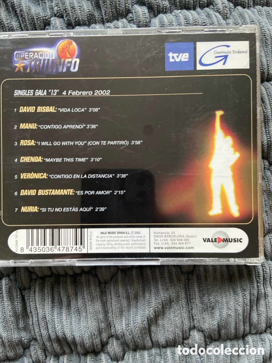 CDs de m&uacute;sica: Operaci&oacute;n triunfo gala 13 - Foto 2