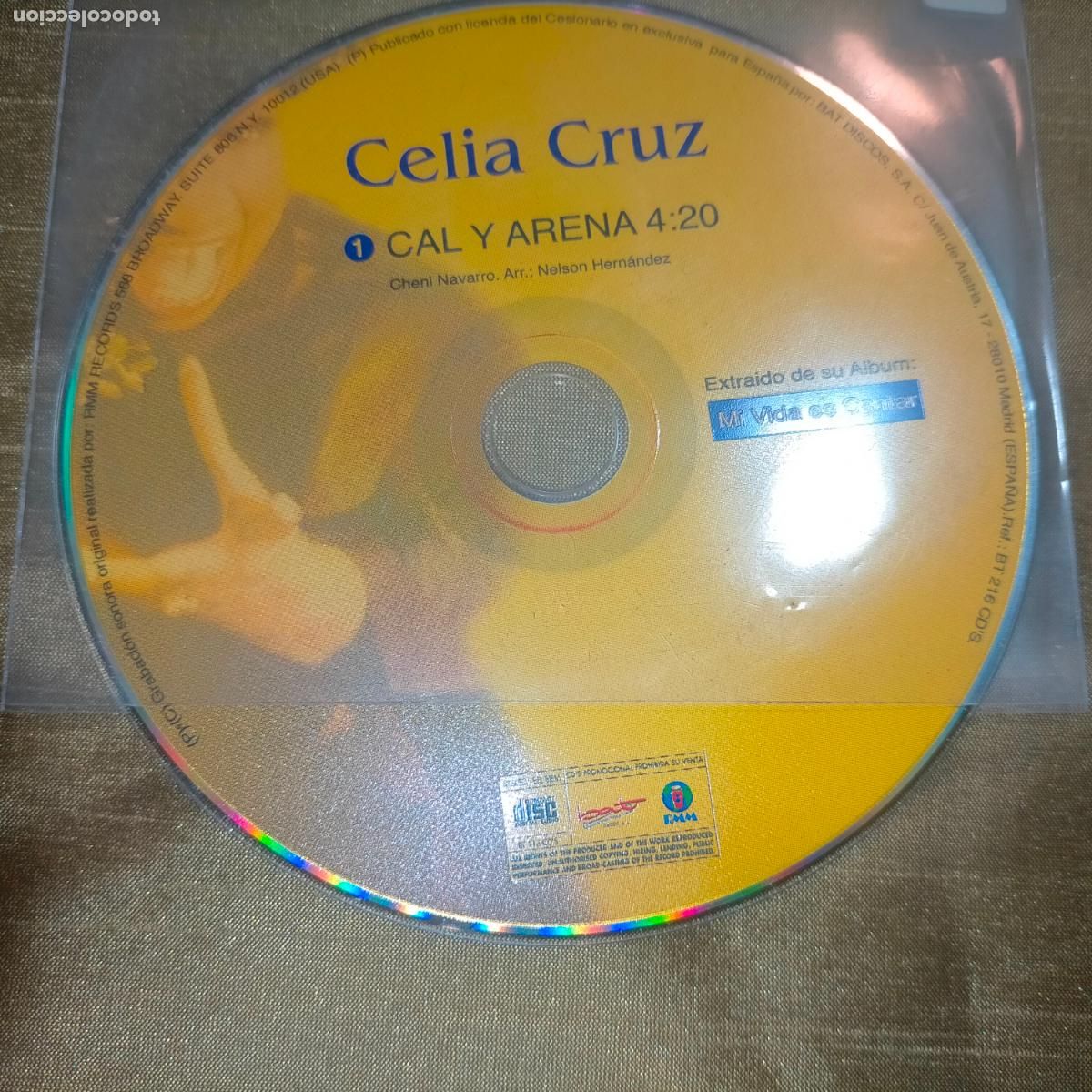 CDs de m&uacute;sica: CELIA CRUZ / CAL Y ARENA (CD SINGLE) - Foto 1