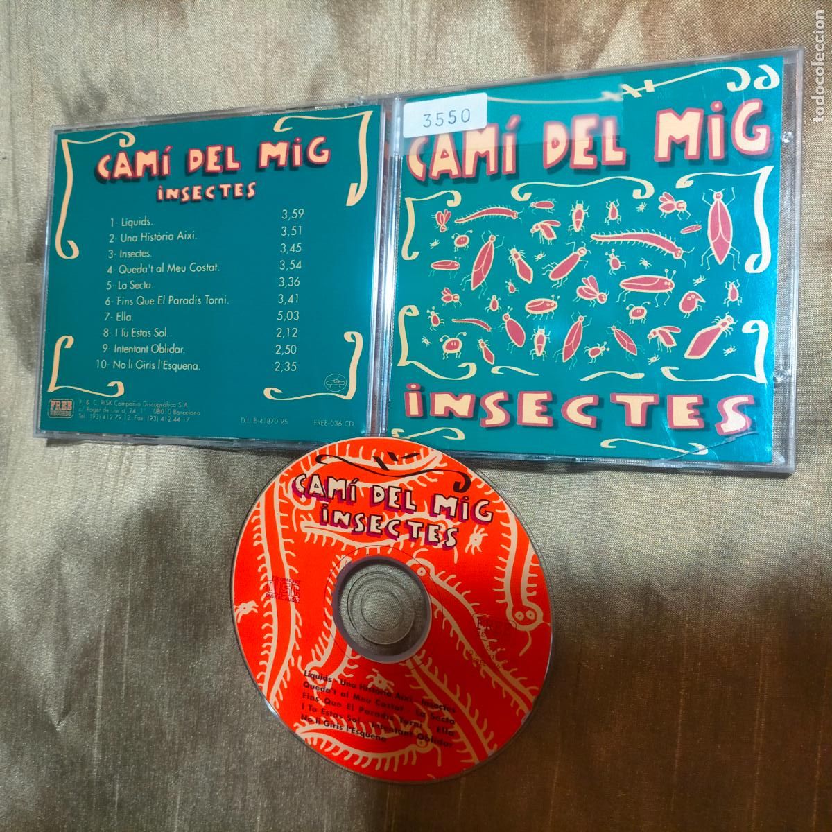 CDs de m&uacute;sica: CAMI DEL MIG &rdquo;INSECTES&rdquo; CD 10 TRACKSS - Foto 1