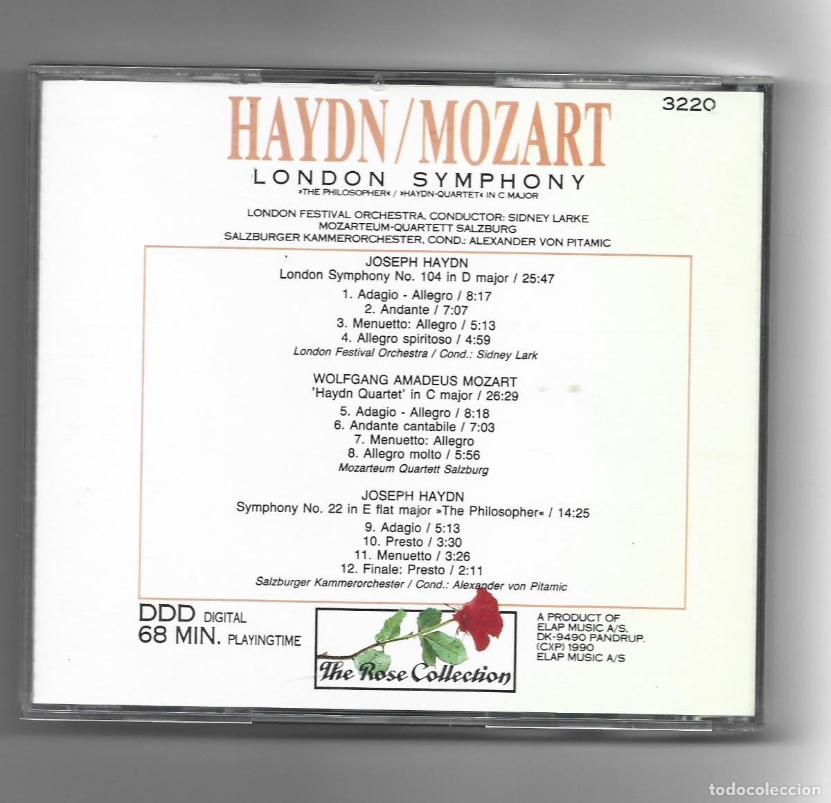 CDs de m&uacute;sica: HAYDN / MOZART-LONDON SYMPHONY - Foto 2