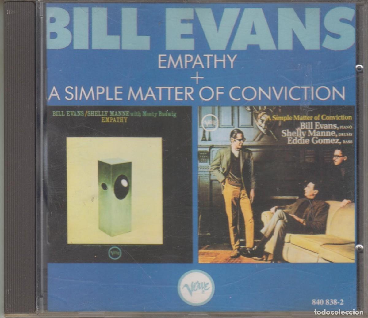 CDs de m&uacute;sica: Bill Evans &lrm;cd Empathy + A Simple Matter Of Conviction - Foto 1